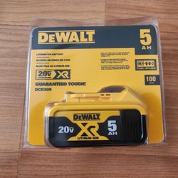 Dewalt 20v XR 5.0 battery

