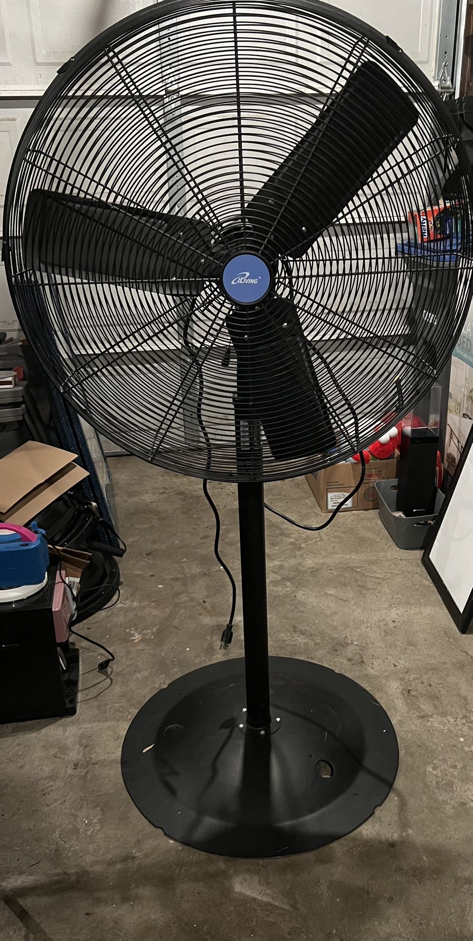 30in iLiving Metal Industrial Fan Pedestal