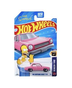 Hot Wheels The Simpsons Family Car Pink Screen Time New 2026