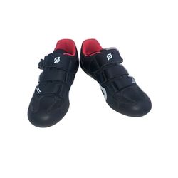 Peloton Black & Red Indoor Cycling Cleat Hook & Loop Unisex Shoes