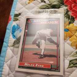 Nolan Ryan Topps Record Breaker Topps Baseball Cards 