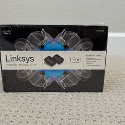 NEW- Unopened- PLEK400-NP - Linksys Powerline Av 1-Port Network Adapter Kit