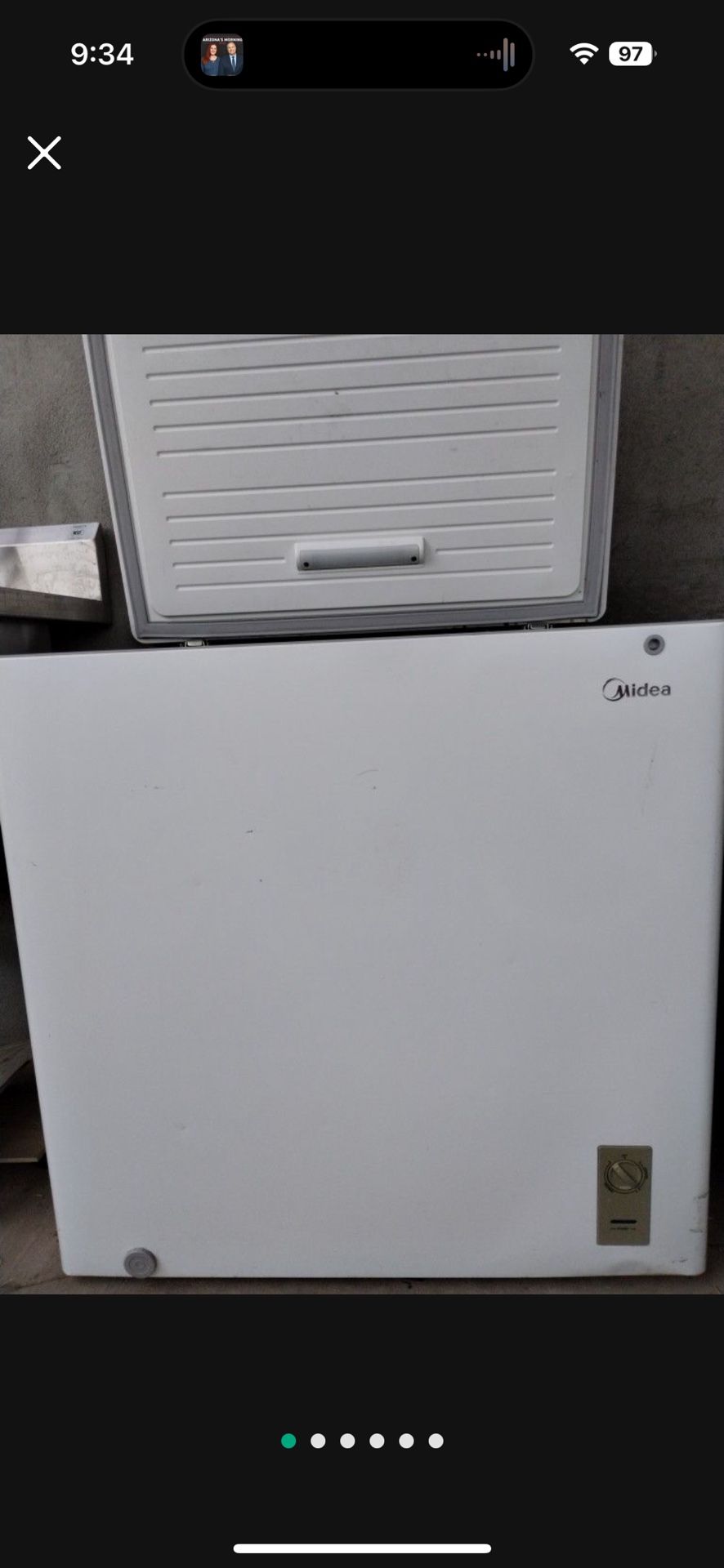 Midea 7 cu. ft. Convertible Chest Freezer MRC07M6AWW A little wear & tear but Works great! $150.00 or best offer