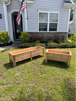 Cedar planter boxes