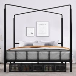 Brand new In box king size canopy bed