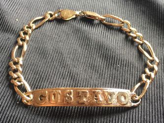 14k solid gold Gustavo bracelet