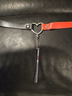 Harley Quinn Choker w/heart And Bat