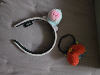 BT21 Plush Headband and Hair Tie Set