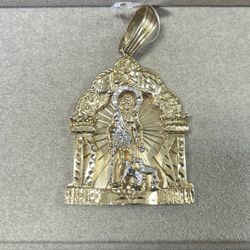 Saint Lazaro Gold Pendant 