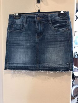 Jean skirt size small