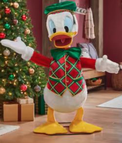 DISNEY 4 FT Animated Holiday Donald Duck SOLD OUT!! Brand new in box