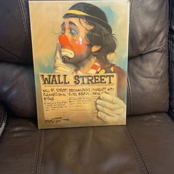 Vintage Decoupage Clown Art