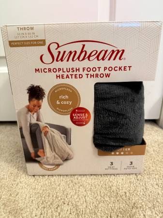 Heated Plush Throw - NEW