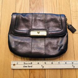 Coach clutch leather
