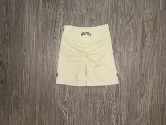 Darc Sport Neon Yellow Gym Shorts With Scrunch Butt Women’s Sz Small 5” Inseam