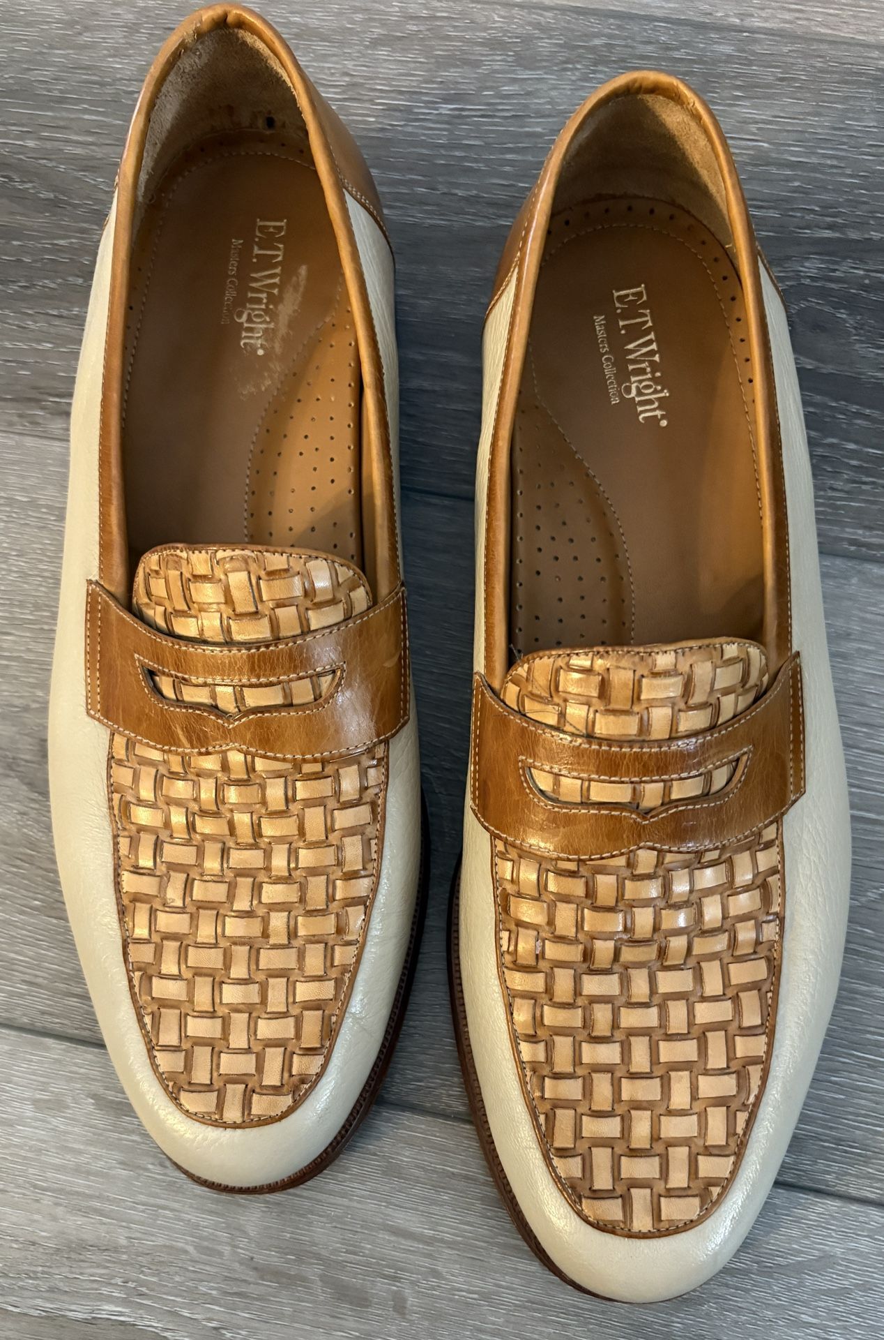 E.T. Wright Masters Collection Woven Leather Loafers