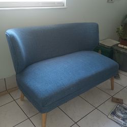 Sofa blue .Firm,Modern,Clean.