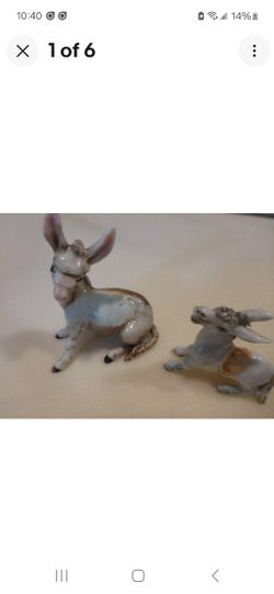 Capodimonte V. Biudi 2 DONKIES Mother and Baby - Pristine Condition