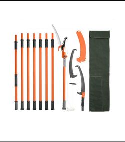 New Other Vevor 7.3-27’ Extendable Manual Pole Saw/Pruner Steel Blade & Scissors