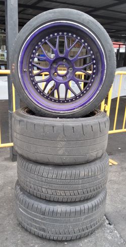 🔥19" PURPLE MULTI-SPOKE WHEELS AND TIRES 🔥