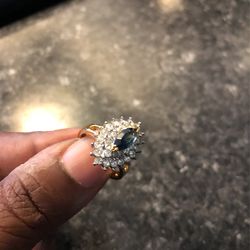 Gold Ring With Stones 