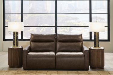 ModZ Chocolate 2-Piece Power Reclining Sectional Loveseat (Online Special Price)