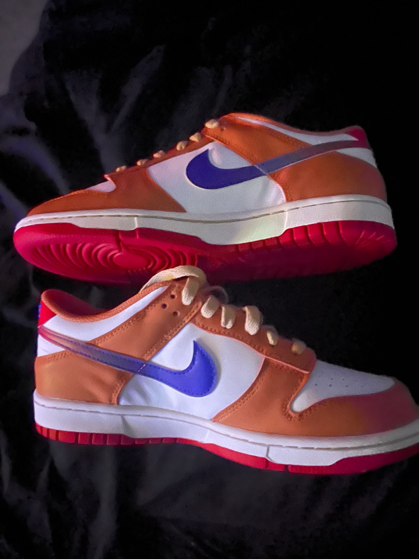 Nike Shoes White Orange and Blue SIZE 6Y