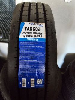 (1) 225 70 19.5 FORTUNE 14PR LOAD RANGE G $200 INSTALLED