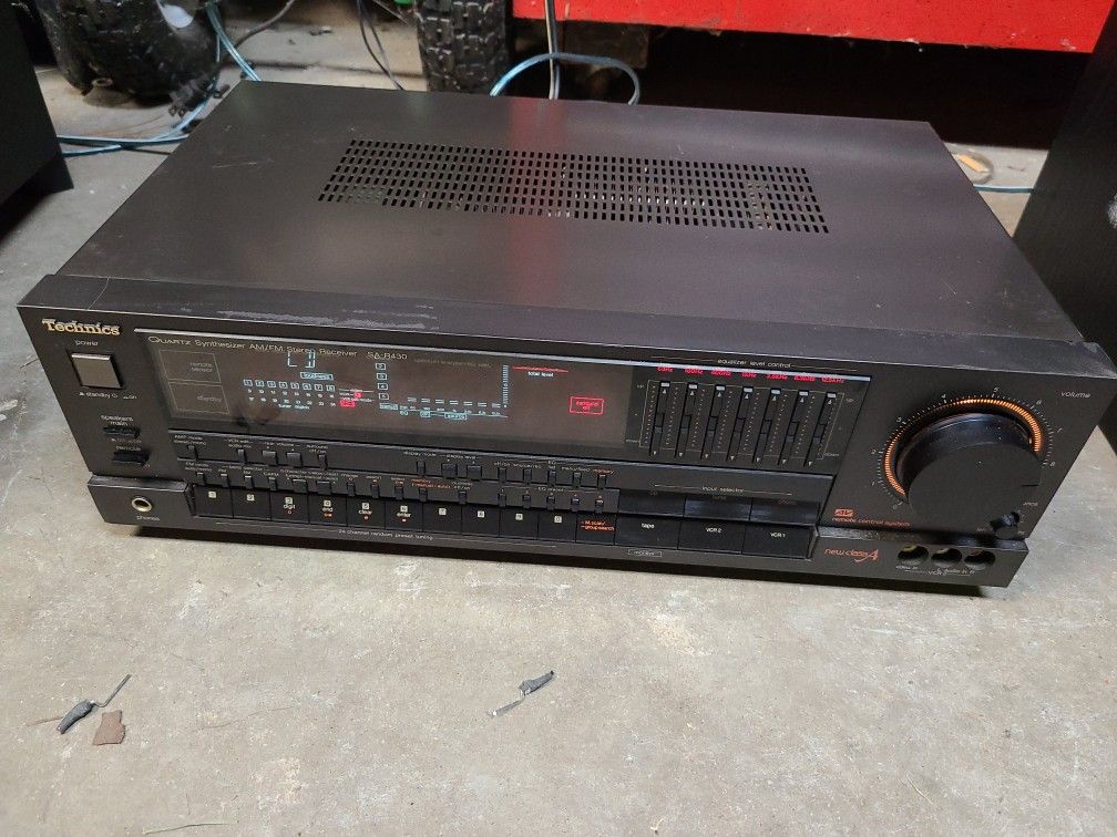 Vintage Technics SA-R430 AM/FM Stereo Receiver AC 60Hz, 120V, 420W, 550VA