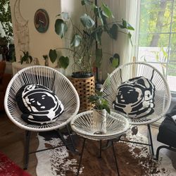 3 Piece Acapulco Rocking Chair Set With Side Table
