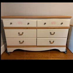 Old Dresser & Night Stand , Comes With A Mirror