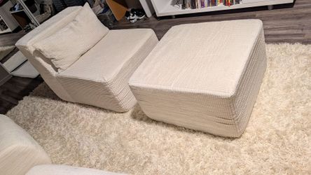 New Out The Box Never Used👌 Comfy Boneless XXL Lounger w/ Ottoman