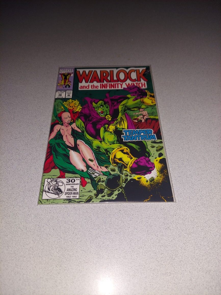 1993 WARLOCK AND THE INFINITY WATCH #12 COMIC BAGGED AND BOARDED