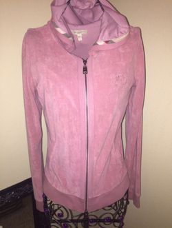Burberry pink sweatshirt jacket size small