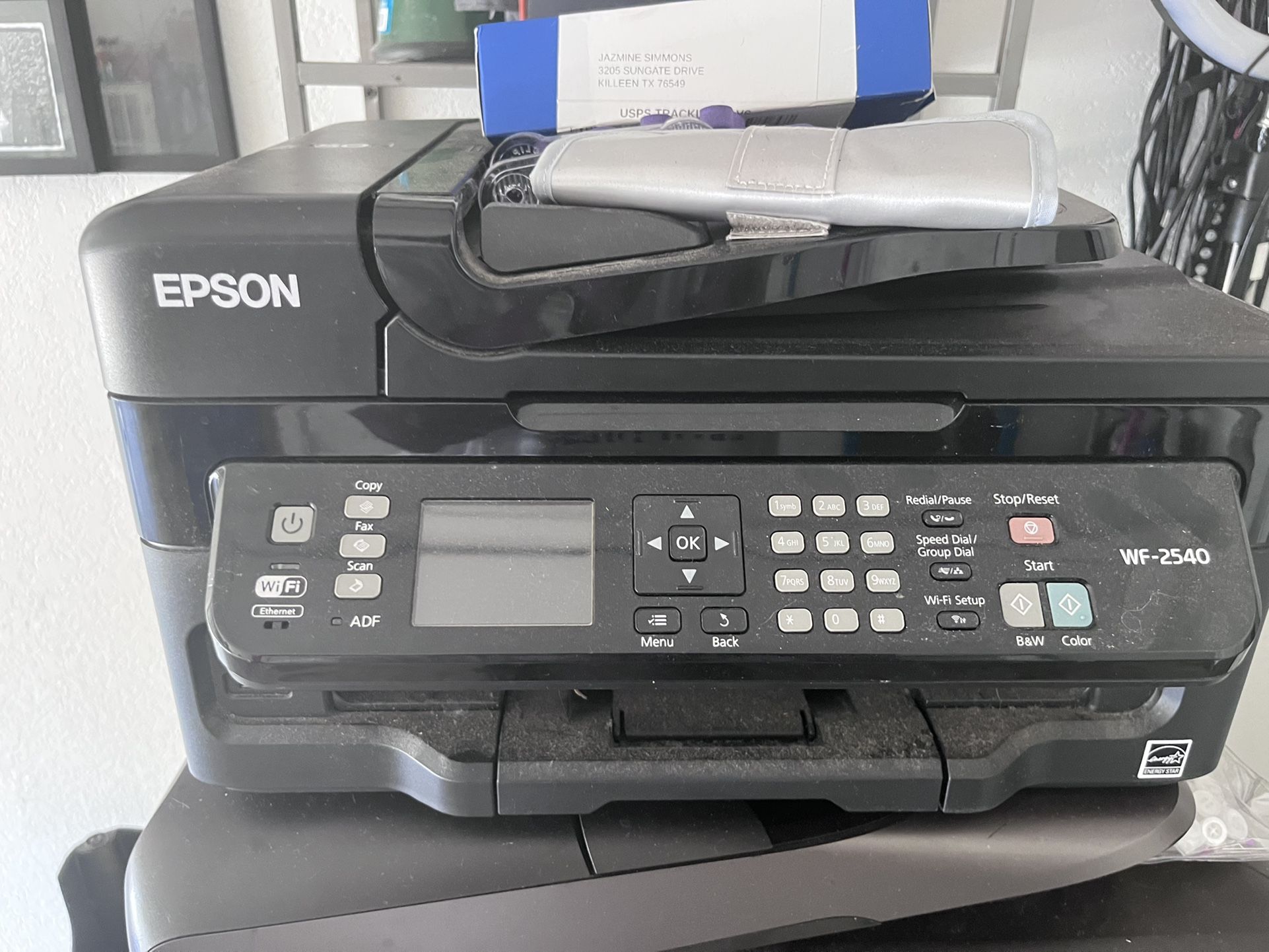 Epson All In One Printer, Copy Machine, Fax Machine connects to Wi-Fi and has its own apps