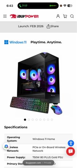 Gaming desktop new