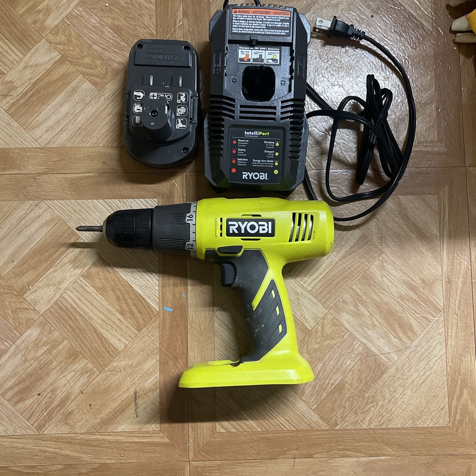 Ryobi Drill Driver Ryobi P271 Battery Charger Ryobi 18V Battery