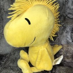 Kohl's Cares Peanuts Woodstock  13" Plush Yellow Stuffed Animal EUC