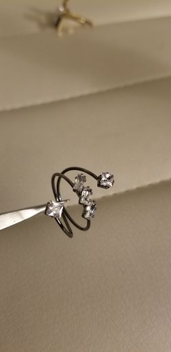 NEW GREY STEEL WOMEN'S RING