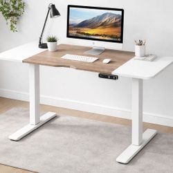 55” ADJUSTABLE STANDING DESK – ELECTRIC SIT STAND – HOME OFFICE DESK – $70