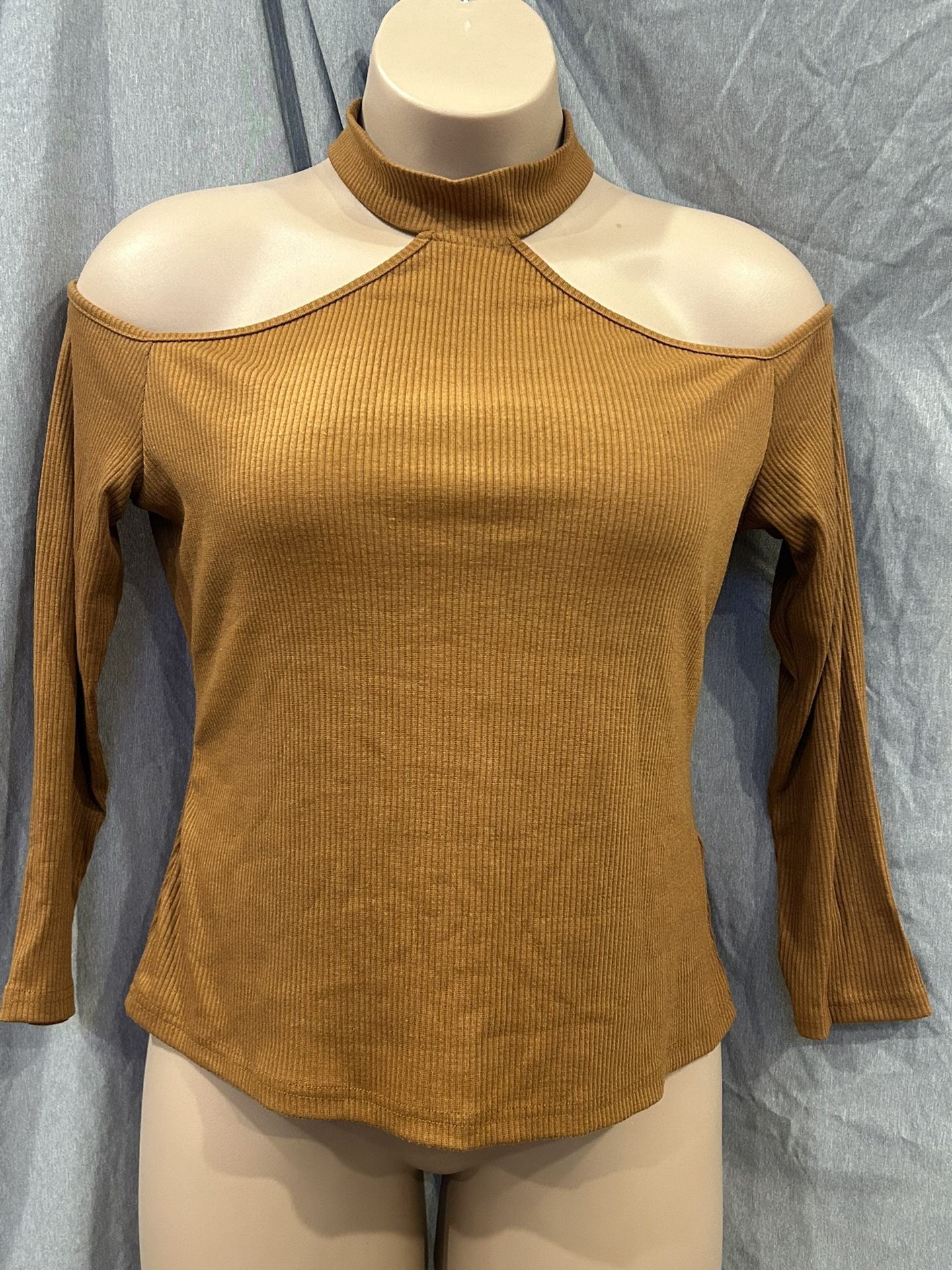 Brownish Long Sleeve Top