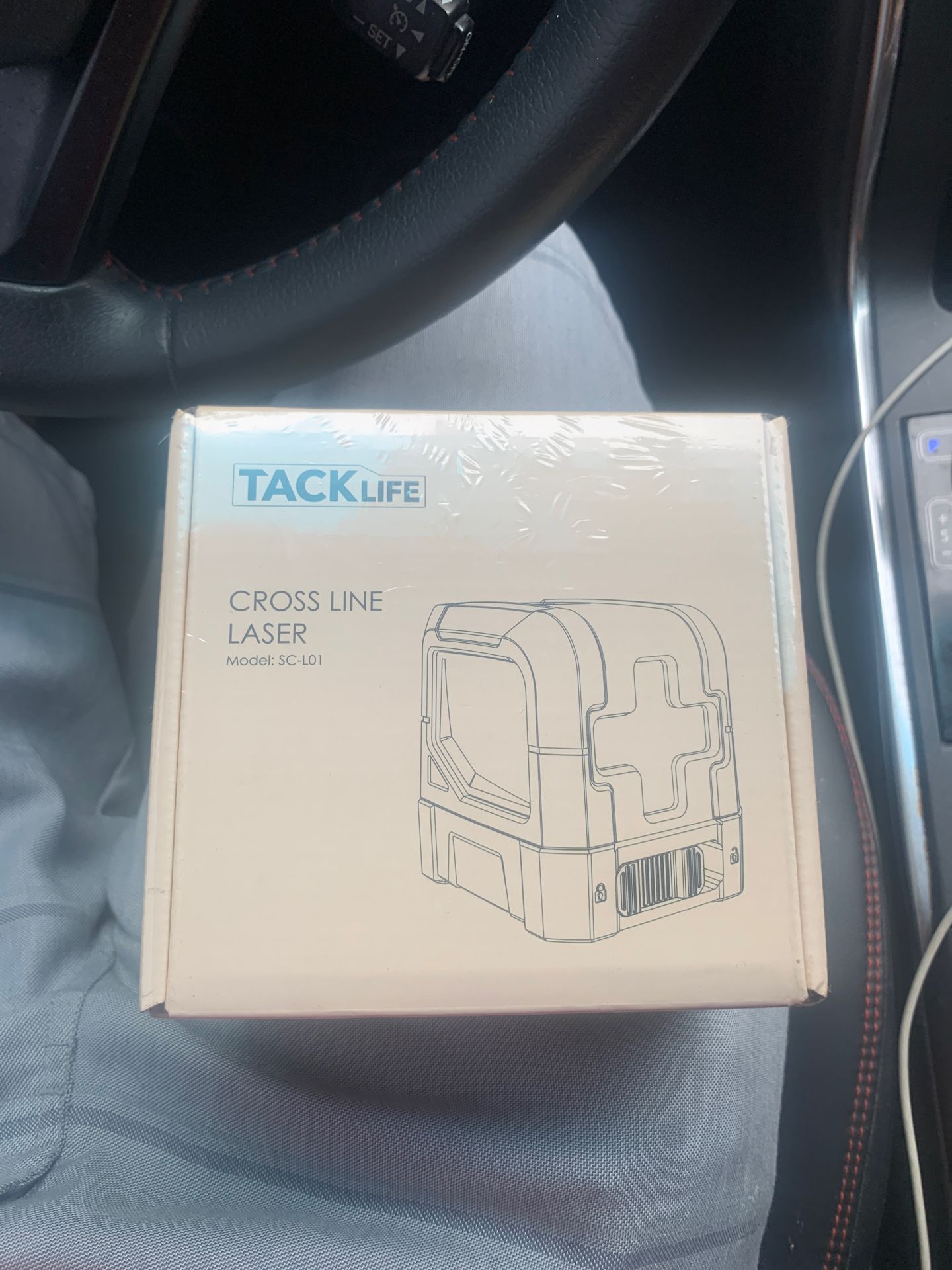 Tacklife SC-L01-50 Feet Laser Level Self-Leveling Horizontal and Vertical Cross-Line Laser - Magnetic Mount Base and Carrying Pouch, Battery Included