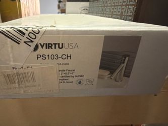 Virtu USA Chrome Bathroom Sink Faucet