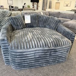 Dark Gray XL Corduroy Lounge Chair - Free Delivery Promo 