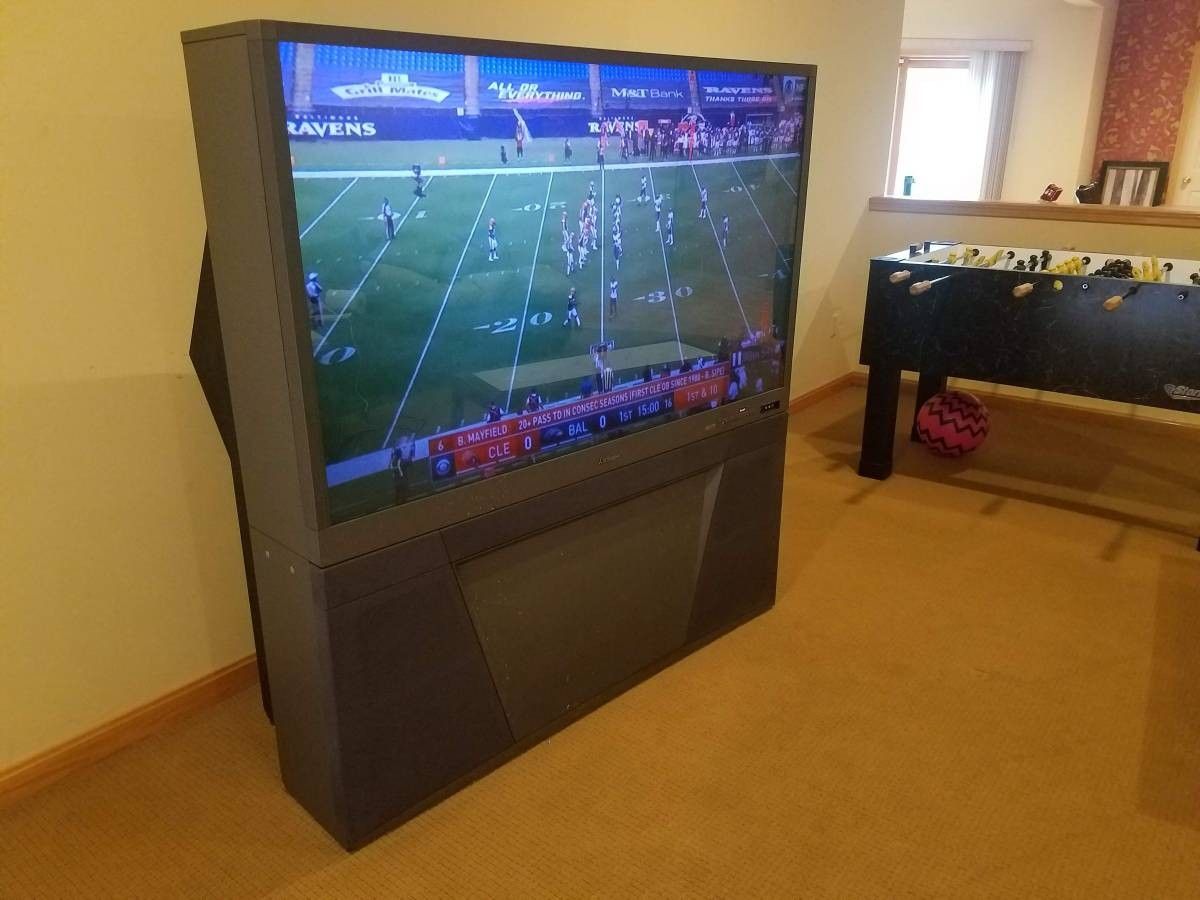 FREE Mitsubishi WS-65515 65" 1080i HD Rear-Projection Television