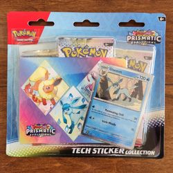 Pokemon Prismatic Evolutions Tech Sticker Collection [Glaceon] - SV: Prismatic Evolutions (PRE)