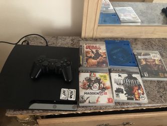 Modded PS3 , comes with 120+ games already downloaded and also physical games shown in picture including GTA IV and one controller and all chords and