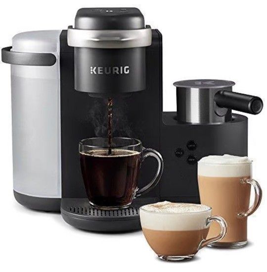 Keurig K Cafe Single Serve Coffee Maker Bundle- With K Cup Holder & Adapter!!