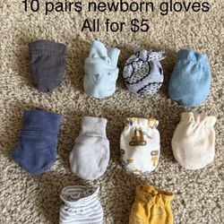 10 Pairs Baby Gloves