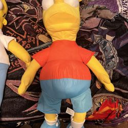 Bart And Homer Simpson’s Plush Dolls